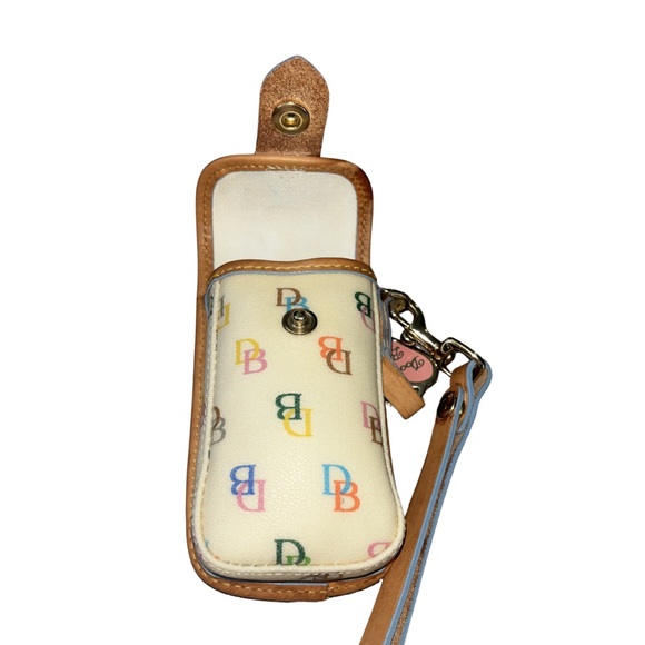 Vintage Dooney & Bourke Rainbow Monogram Wristlet Phone Case – VHTF - Picture 6 of 9